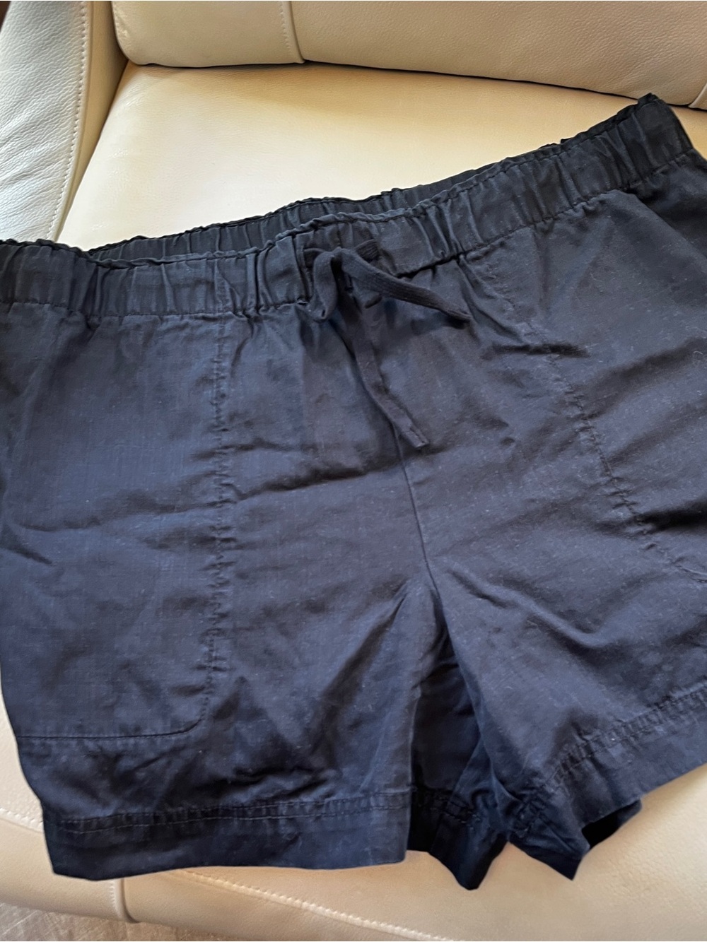 NWOT 🐬🐠🌴Hilary Radley Black Drawstring Shorts XL NWOT
